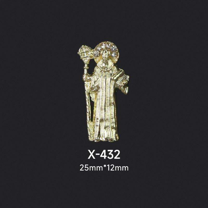 NZJ048 Beauty top St.Jude Nail Art Alloy rhinestone Jewelry charms