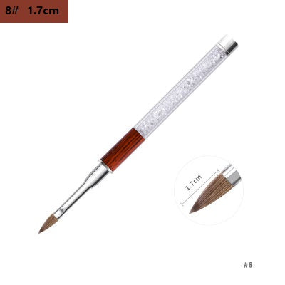 NBR022 ForLife Nair art 100% pure Kolinsky hair brush Nail Tools Nail Pen Crystal Pen Mink Hair Brush Drawing Carving Pen
