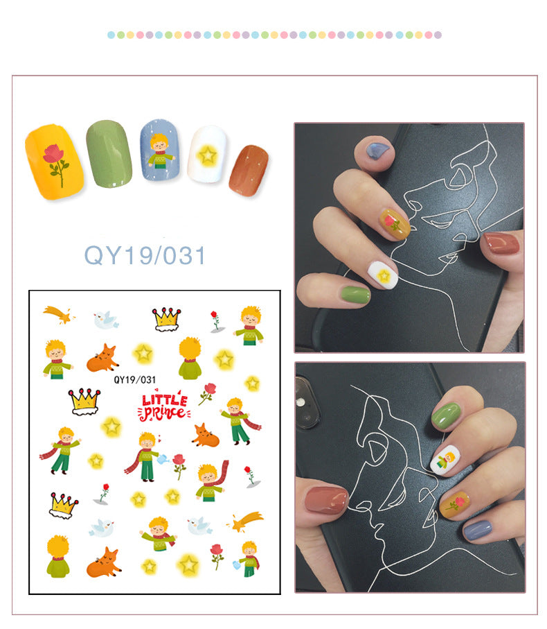 NS5D033  ForLife new Cartoon Nail Art Decals 2D Manicure Applique Nail Stickers for Nail Decoration
