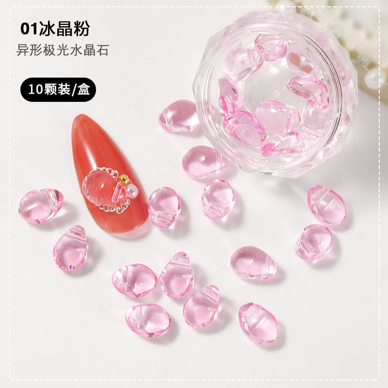 FDMC008 Symphony Crystal Stone, Three-dimensional Irregular Light Stone, Nail Sticker Set, Jewelry Mix