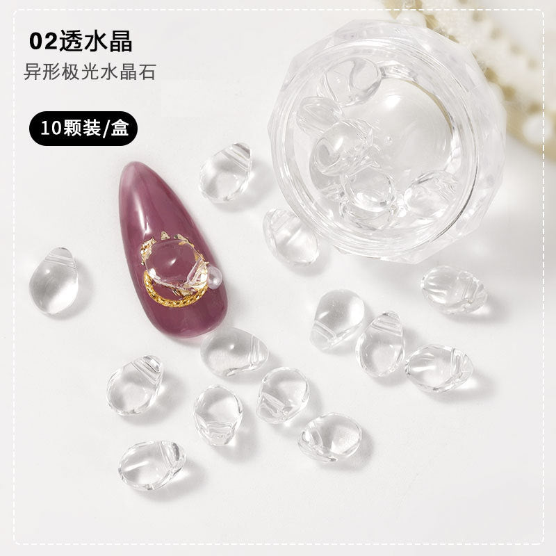 FDMC008 Symphony Crystal Stone, Three-dimensional Irregular Light Stone, Nail Sticker Set, Jewelry Mix