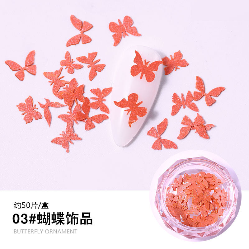 FDMC016 Hot selling nail wood pulp, pure handmade three-dimensional mini nail butterfly
