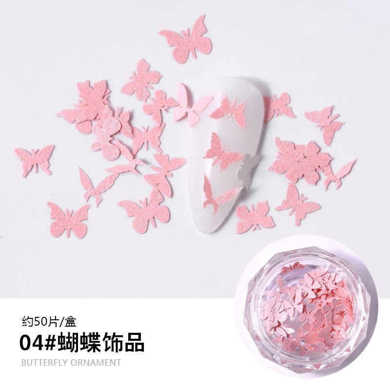 FDMC016 Hot selling nail wood pulp, pure handmade three-dimensional mini nail butterfly