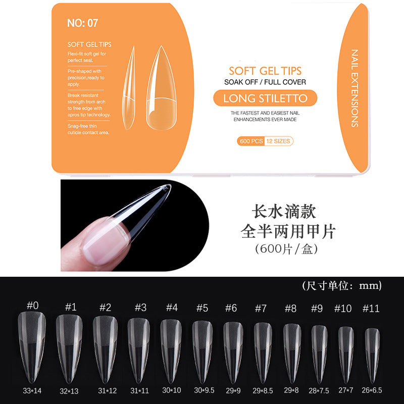 FTMA014 Hot Selling Soft Gel Nail Tips in Stock, OEM&ODM accepted