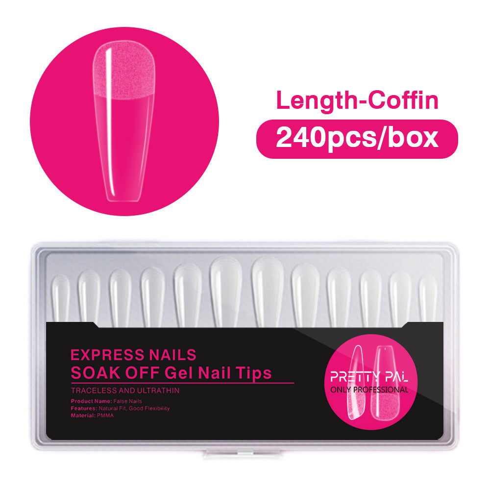 FTMA015 Top Rated Translucent, Semi-matte Soft Gel Nail Tips in stock