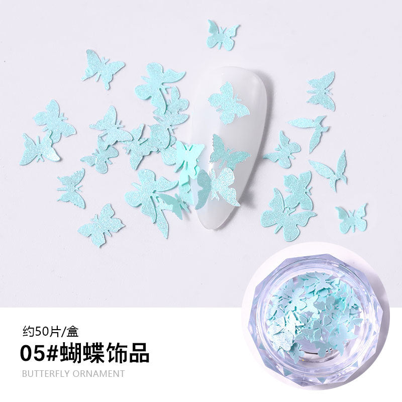 FDMC016 Hot selling nail wood pulp, pure handmade three-dimensional mini nail butterfly