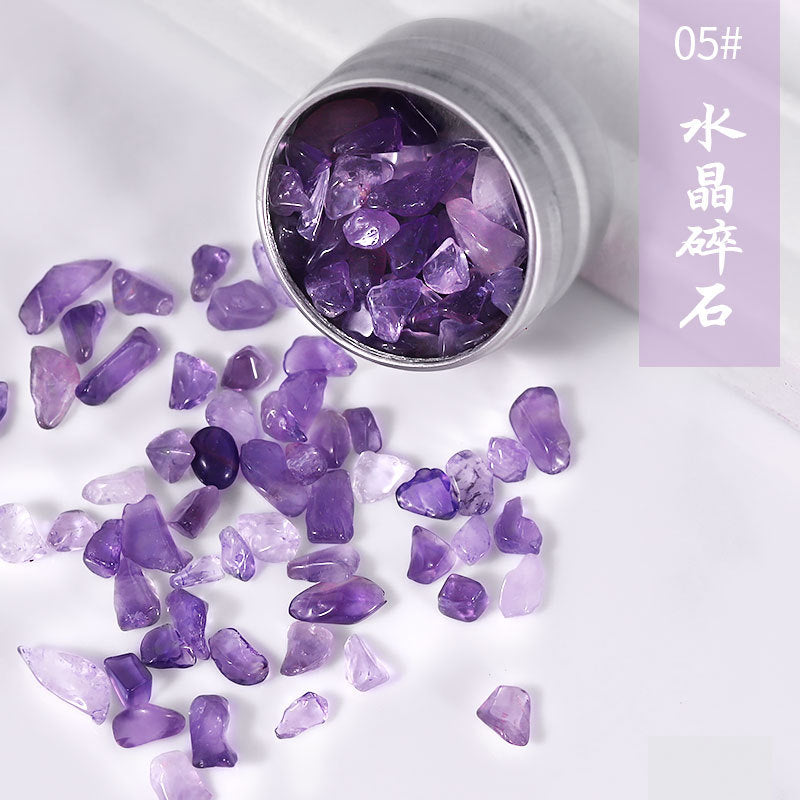 FDMC002 New Natural Nail Art Crystal Stone Jewelry, Strawberry Crystal White Crystal, Irregular Gravel Decoration