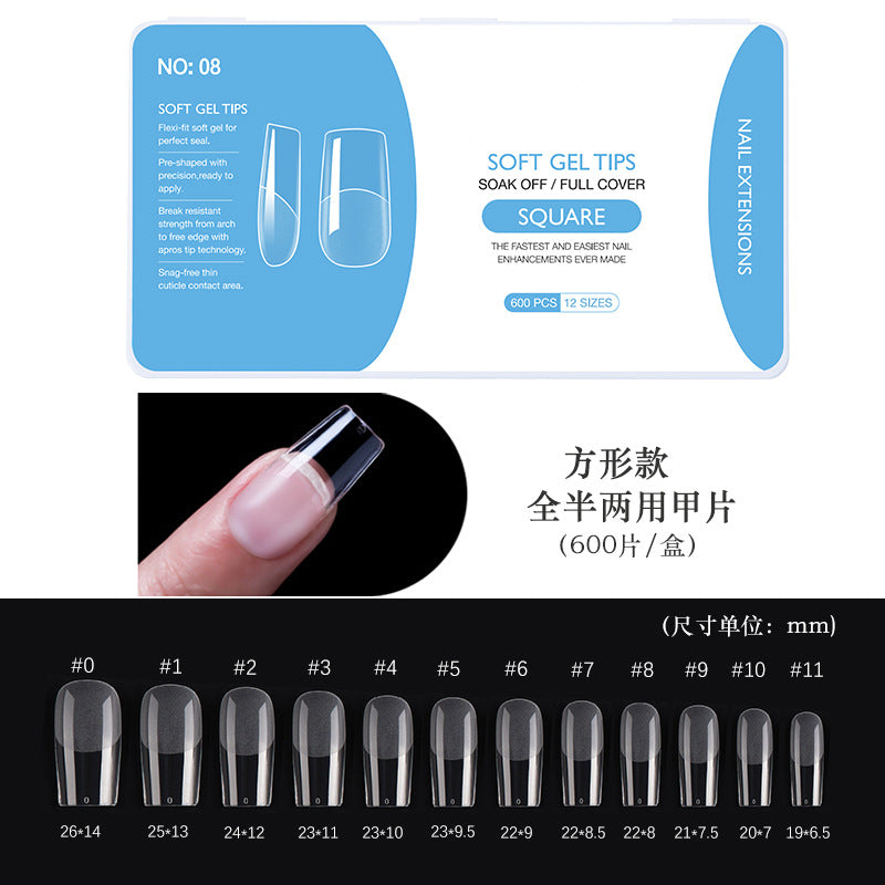 FTMA014 Hot Selling Soft Gel Nail Tips in Stock, OEM&ODM accepted