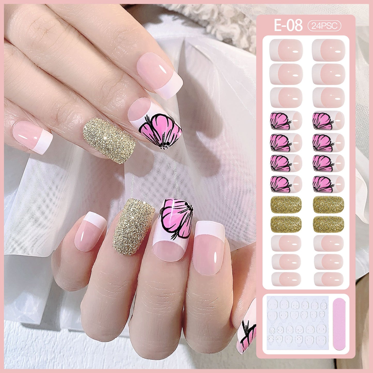 FTMB008 Press on nail tips in Stock