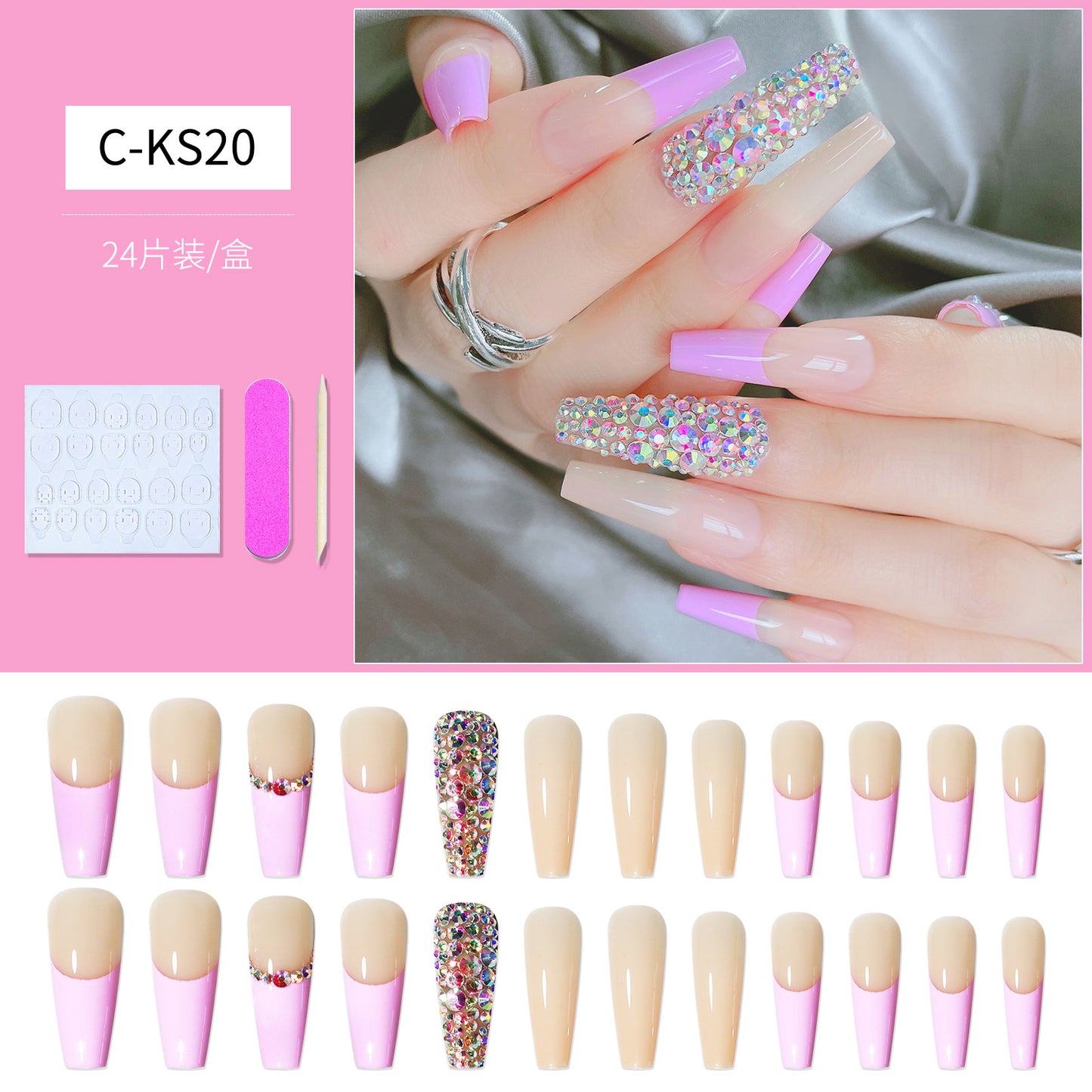 FTMB003 European and American fake nails long ballet,coffin nail tips