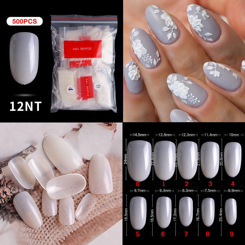 FTMC001 Manicure nails, French tip nails, full and half nails, ballet nails, fake nails