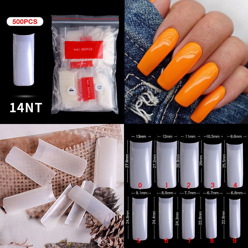 FTMC001 Manicure nails, French tip nails, full and half nails, ballet nails, fake nails