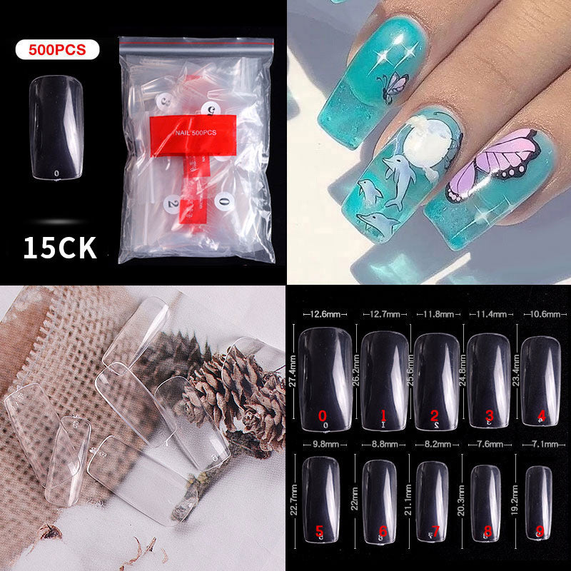 FTMC001 Manicure nails, French tip nails, full and half nails, ballet nails, fake nails