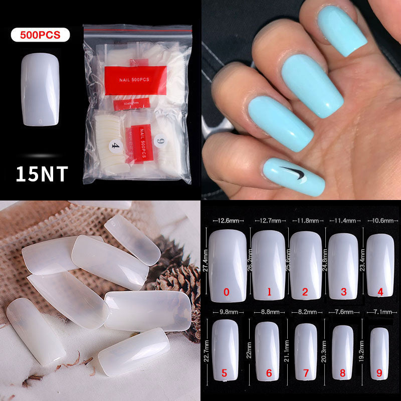 FTMC001 Manicure nails, French tip nails, full and half nails, ballet nails, fake nails