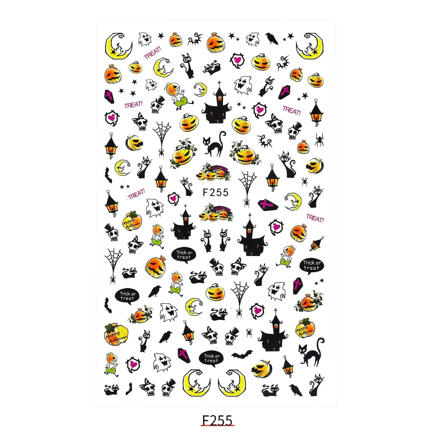 CHS017 New Halloween Nail Sticker Christmas Santa Nail Art 3D Sticker