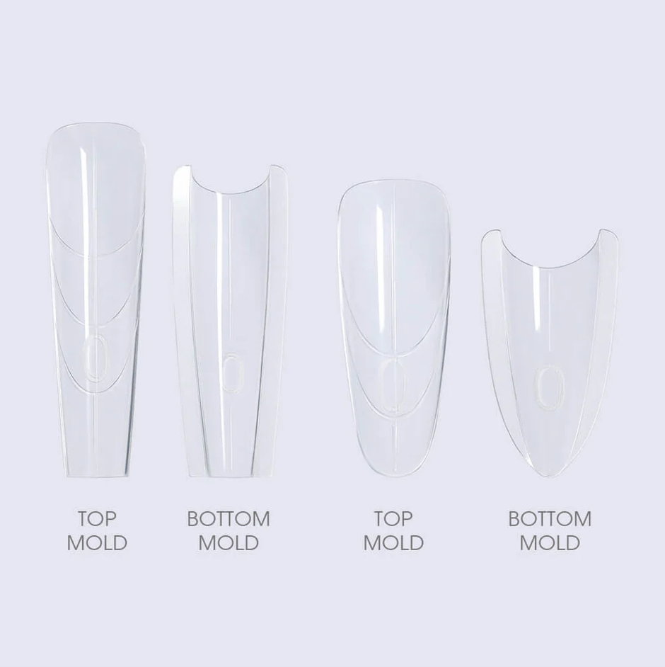 NEW ARRIVAL Sandwich Dual Nail Forms for Manicure Nail Extension Coffin Almond Dual Nail Forms for Home DIY