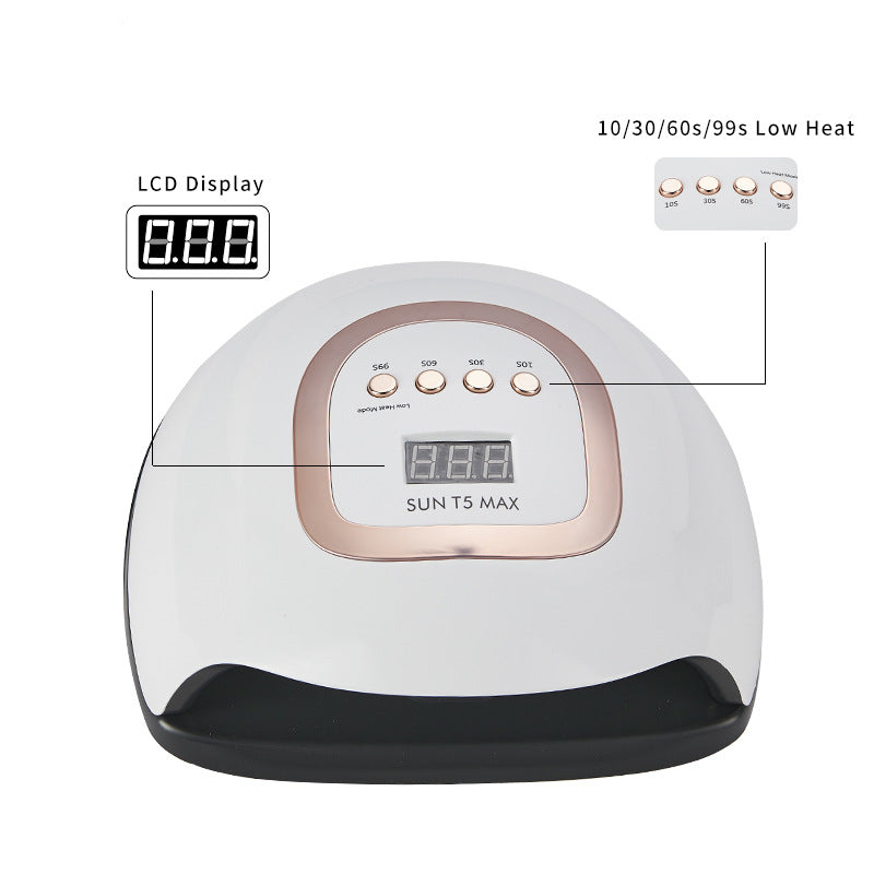 FNL018 Nail Light Therapy Machine, 220W High Power Smart Nail Lamp Quick Dry Nail Lamp