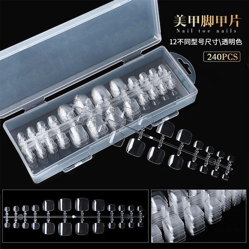 FTMA007 New products for nail art Ultra-thin seamless nail piece Full foot extension nail piece