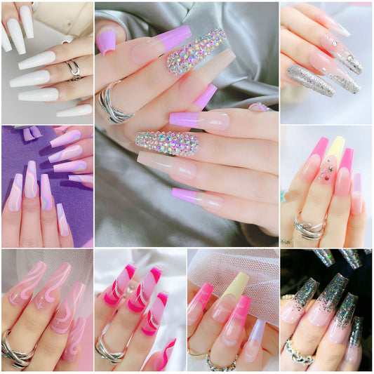 FTMB003 European and American fake nails long ballet,coffin nail tips