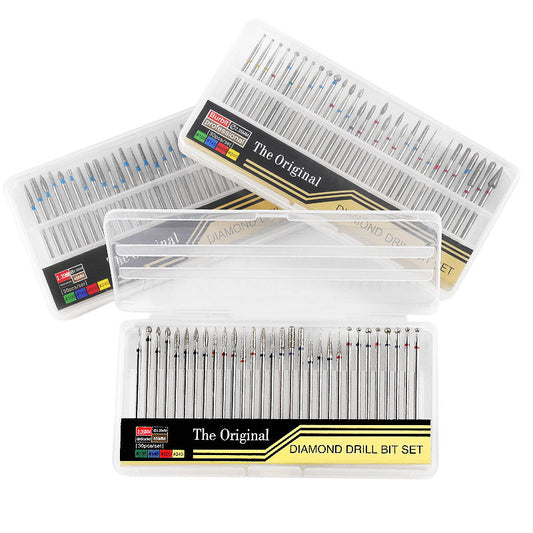 FMT022 Nail Polishing Head Set 30 Alloy Drill Bits Diamond Grinding Dead Skin Armor Removal Tool Set