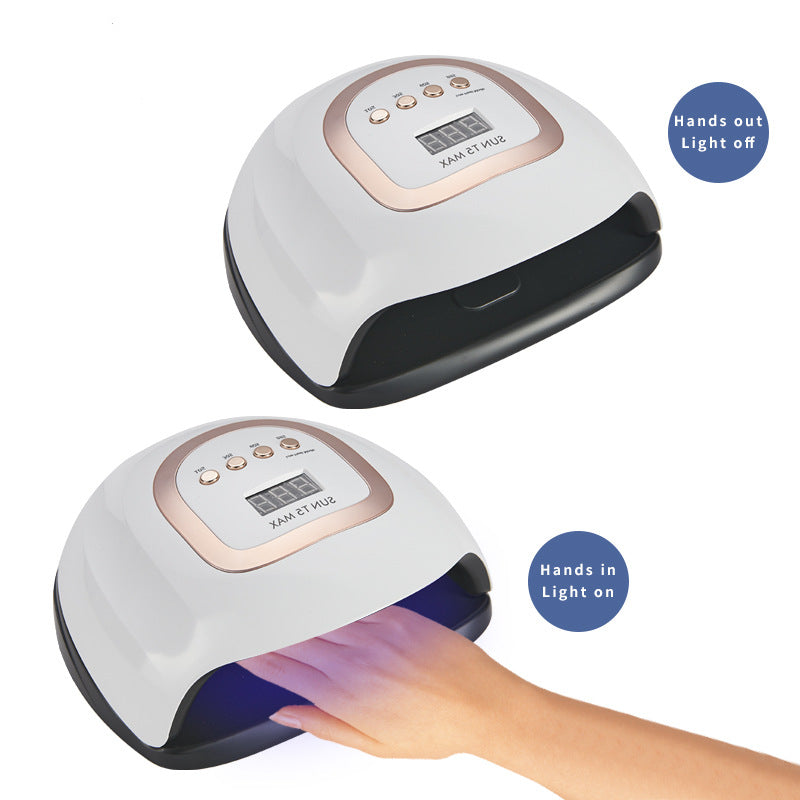 FNL018 Nail Light Therapy Machine, 220W High Power Smart Nail Lamp Quick Dry Nail Lamp
