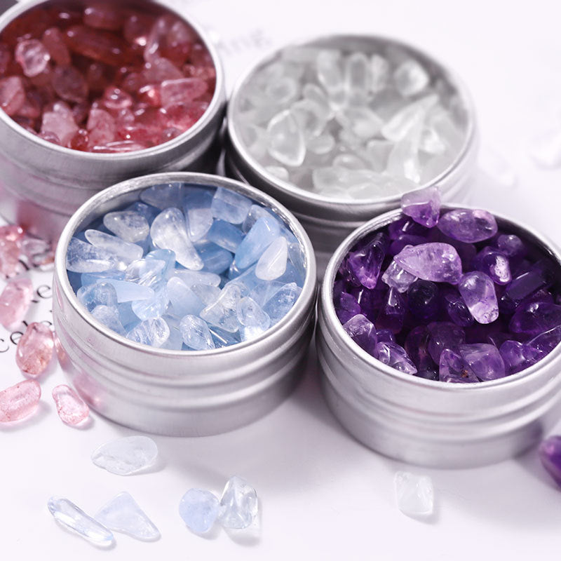 FDMC002 New Natural Nail Art Crystal Stone Jewelry, Strawberry Crystal White Crystal, Irregular Gravel Decoration