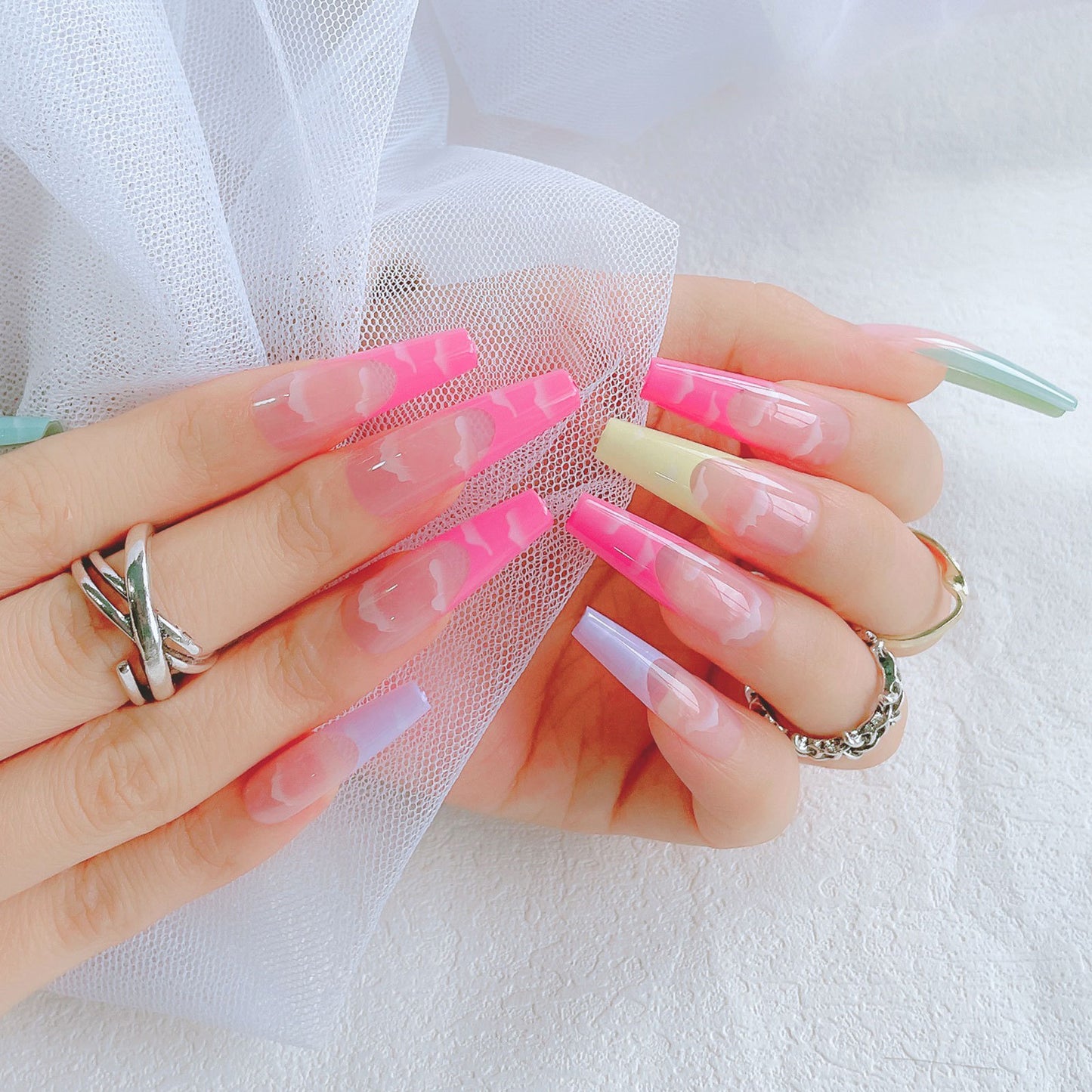 FTMB003 European and American fake nails long ballet,coffin nail tips