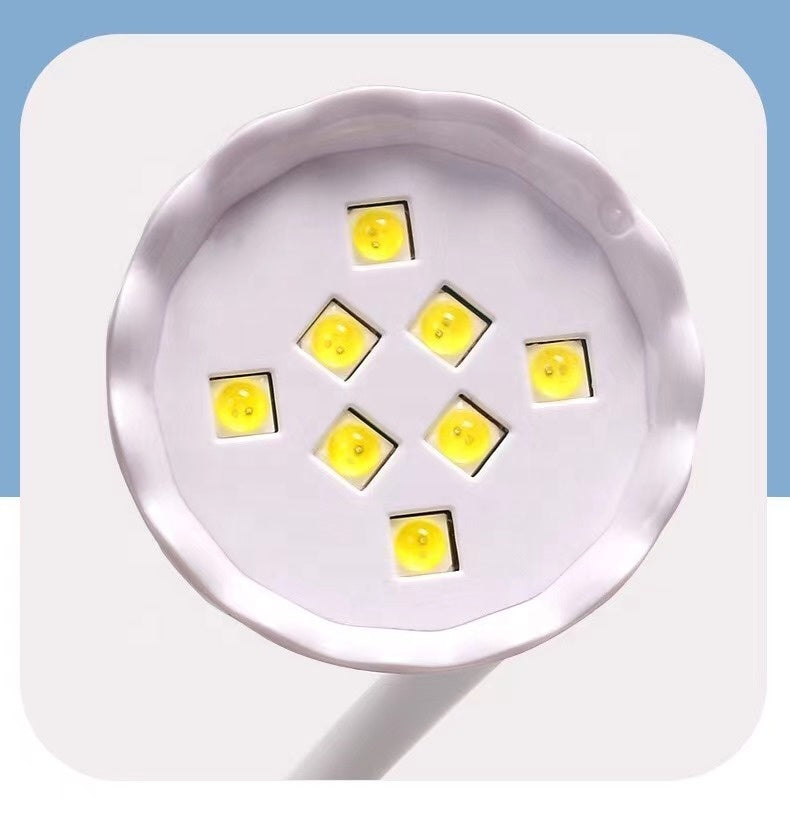 FNL011 New Desktop Phototherapy Nail Lamp Stick Nail Piece Stick Drill Shape Bake Light Therapy Lamp with Mirror Electric Storage