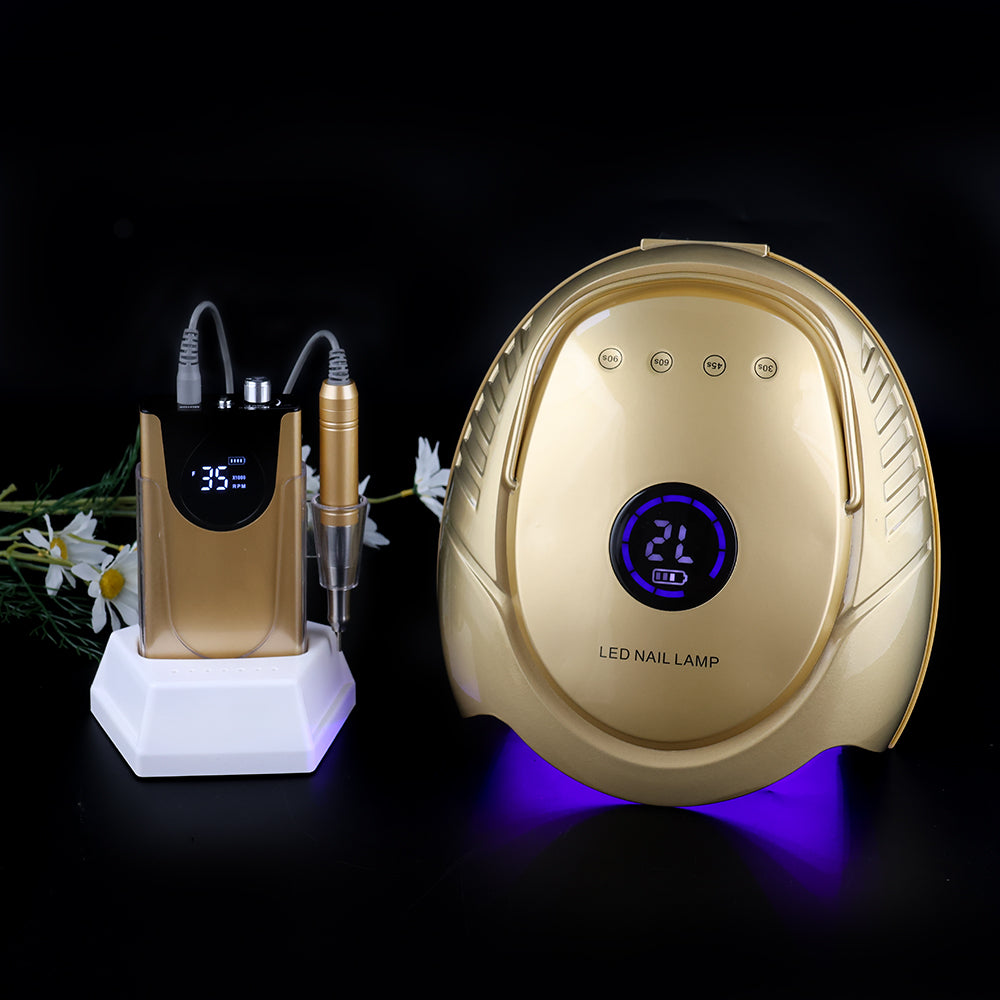 RNL021 Popular on USA Full Black Pro cure 64W Wireless UV Nails Led Lamp Private Label Nail Dryers