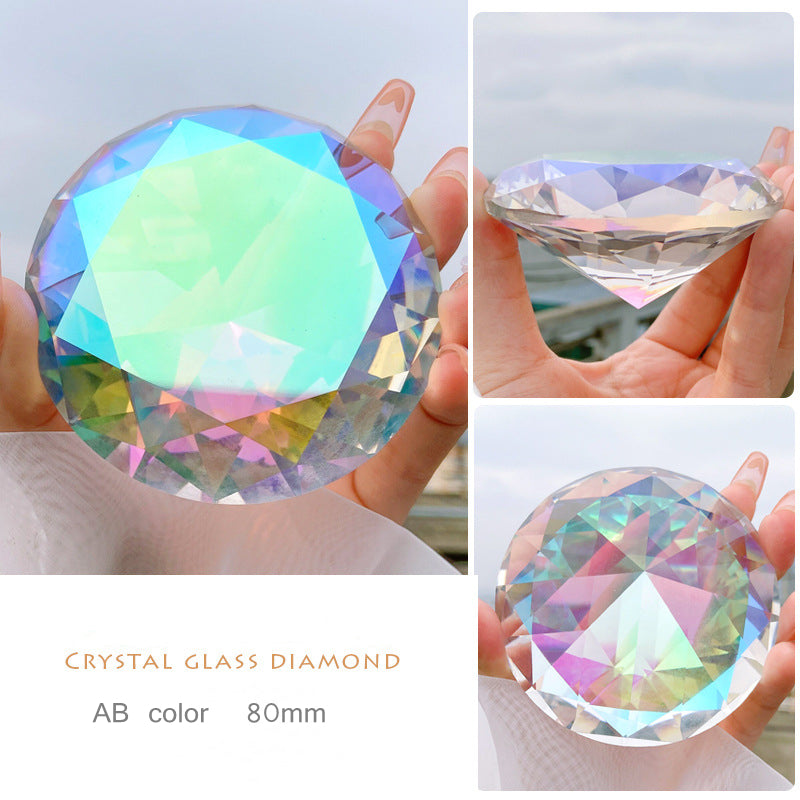 NRS020  Nail Art Shooting Crystal Symphony Transparent Rhinestone Glass Decoration Props 100mm 3.9" Large Jewelry display photo props