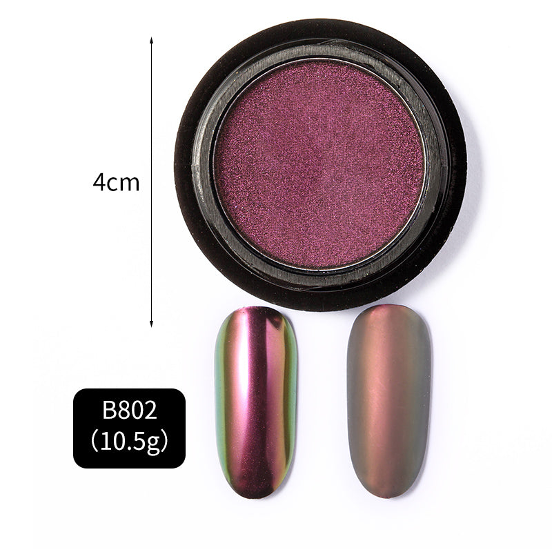 FNP079  Holographic Laser Aurora Powder chameleon pigment Solid Matte Effect Nail aurora pigment powder pigment powder for nails