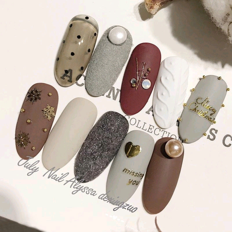 NDE017  ForLife 0.8/1/1.2/1.5/2/3 mm Rose Gold Silver Black Metal Nail Caviar Beads 3D Mini Micro Ball Tiny Nail Art Decoration