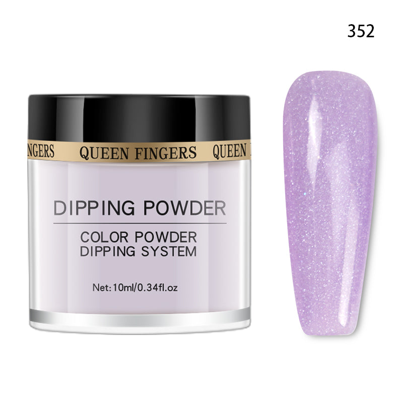 FNP059  0.34 Fl oz Purple Series Nude Color Acrylic Dip Powder Nails Set with Shinning Points