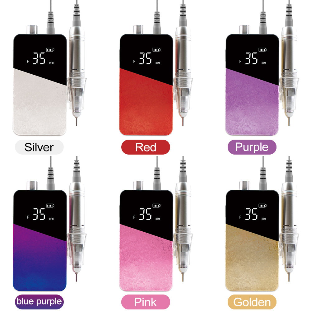 FNDM047   New nail products 35000 Ice flower rechargeable drill nails professional electric nail drill with customized private logo