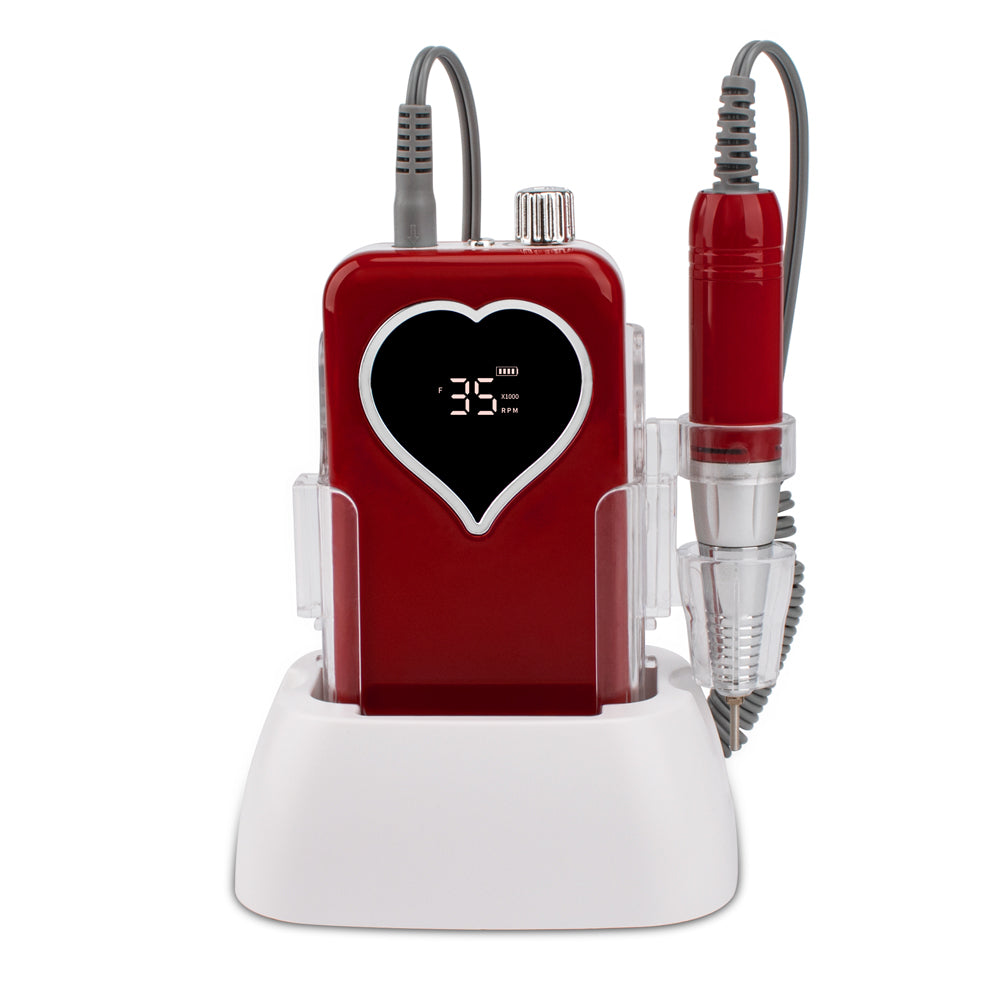 FNDM028 2022 New Arrivals Professional Magic Pink Cordless Electric Nail Drill Machine 35000 with Private Logo for Nail Salon