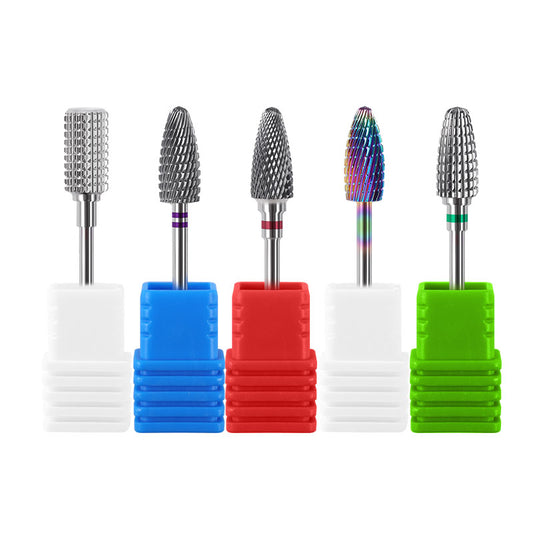 NDB039  Rainbow Carbide Nail Drill Bit Electric Nail Mills Cutter for Manicure Machine Nail Files Accessories tools