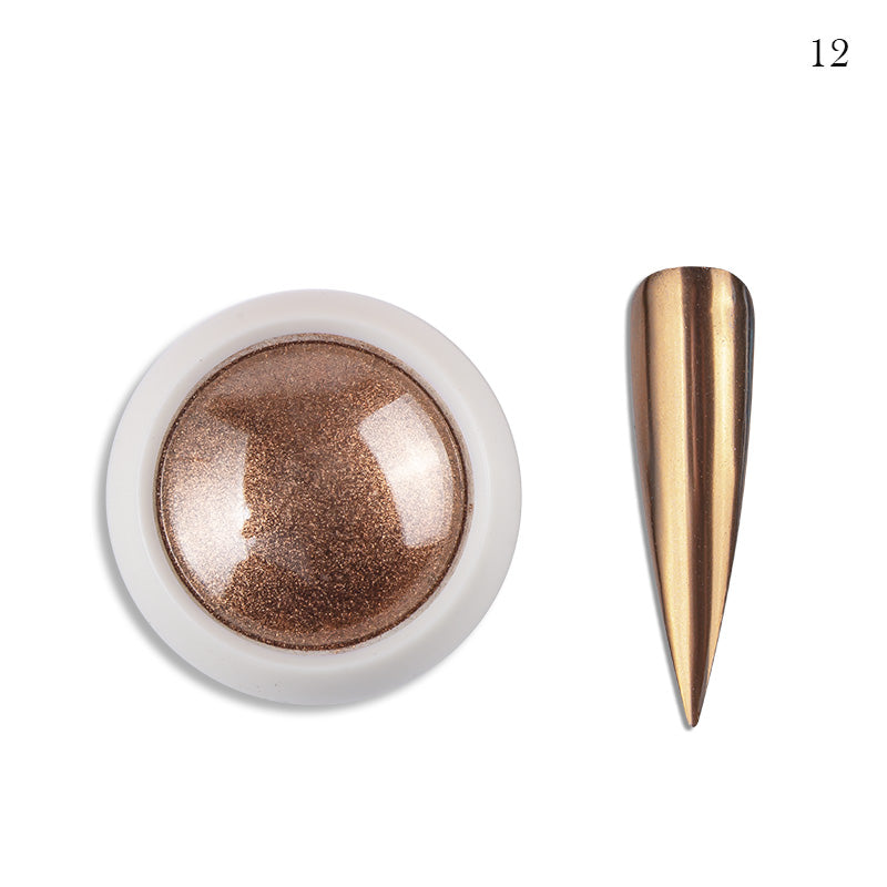 FNP097  Queen Fingers pmn-27 19 Colors Shining Mirror Nail Polish Chrome Powder Pigment