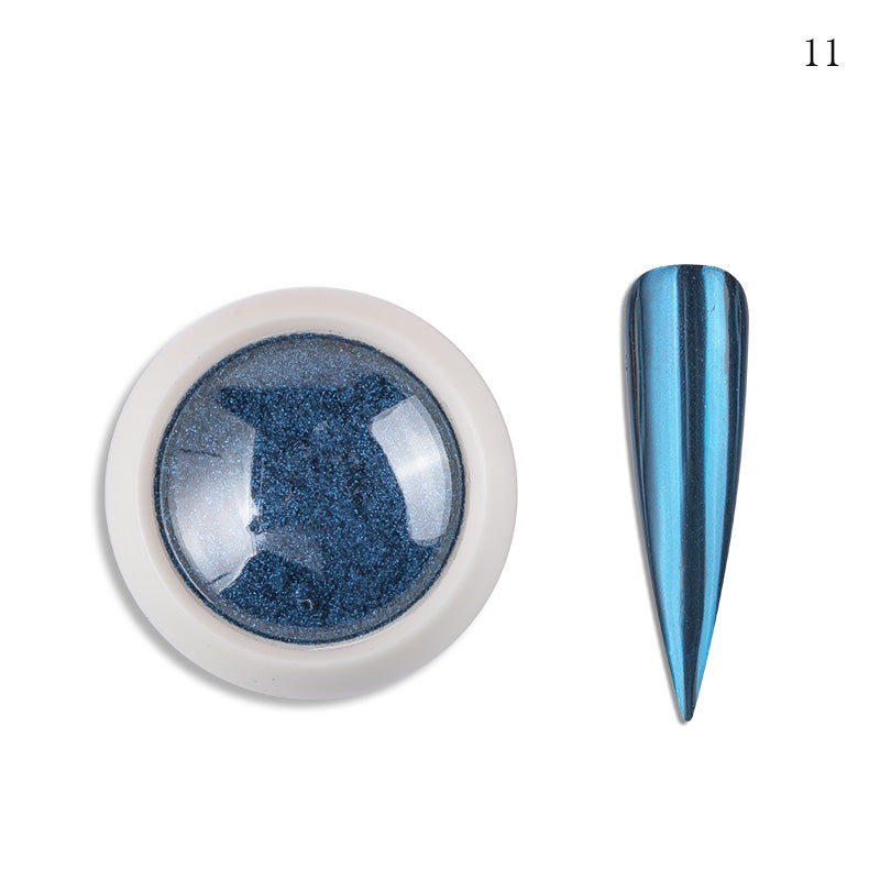 FNP097  Queen Fingers pmn-27 19 Colors Shining Mirror Nail Polish Chrome Powder Pigment