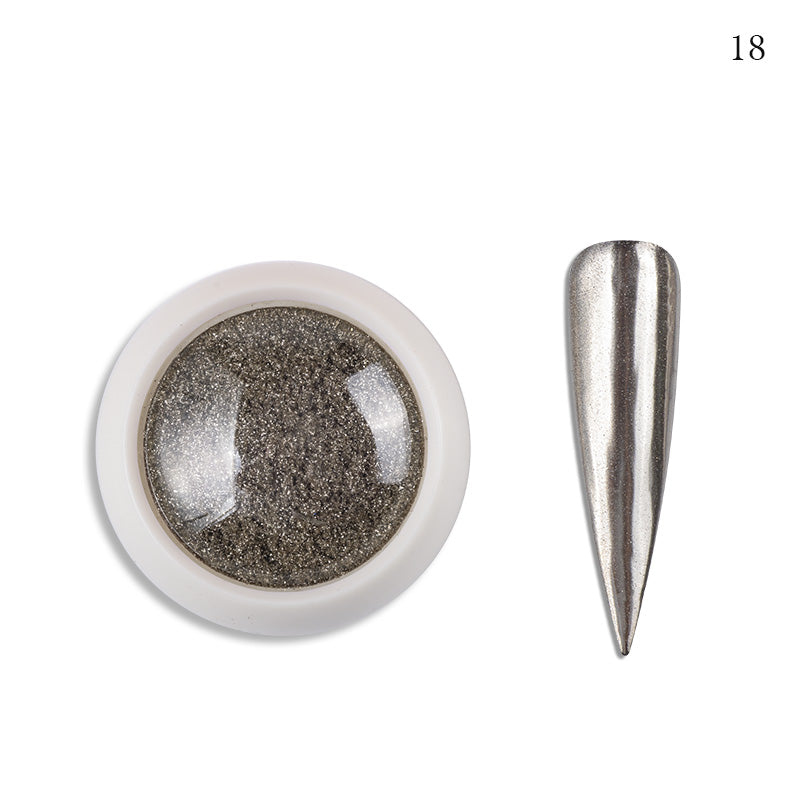 FNP097  Queen Fingers pmn-27 19 Colors Shining Mirror Nail Polish Chrome Powder Pigment