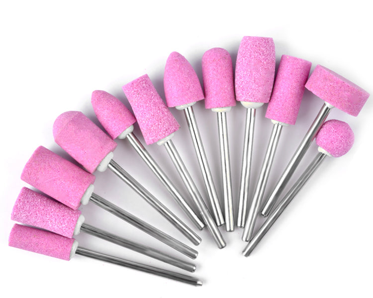 NDB001  Corundum Ceramic Nail Drill Bits Electric Manicure Head Replacement Device For Manicure Pedicure Polishing Tools