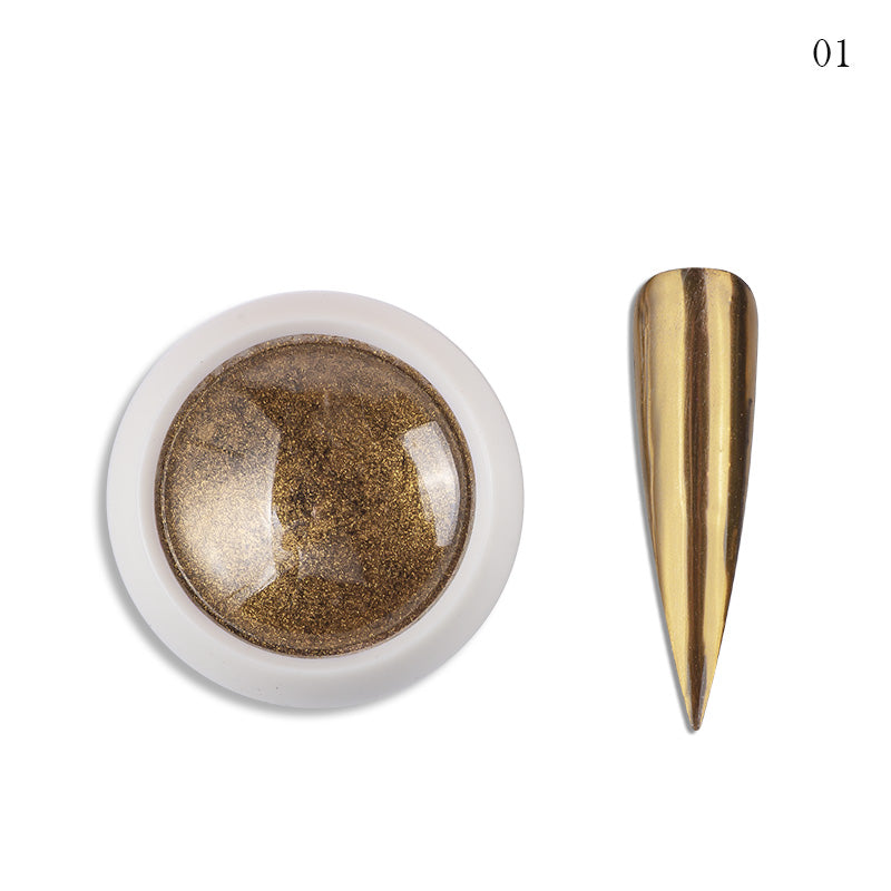 FNP097  Queen Fingers pmn-27 19 Colors Shining Mirror Nail Polish Chrome Powder Pigment