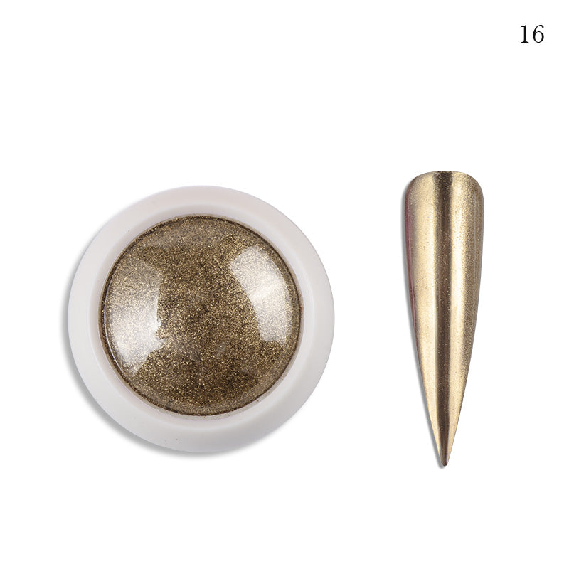FNP097  Queen Fingers pmn-27 19 Colors Shining Mirror Nail Polish Chrome Powder Pigment