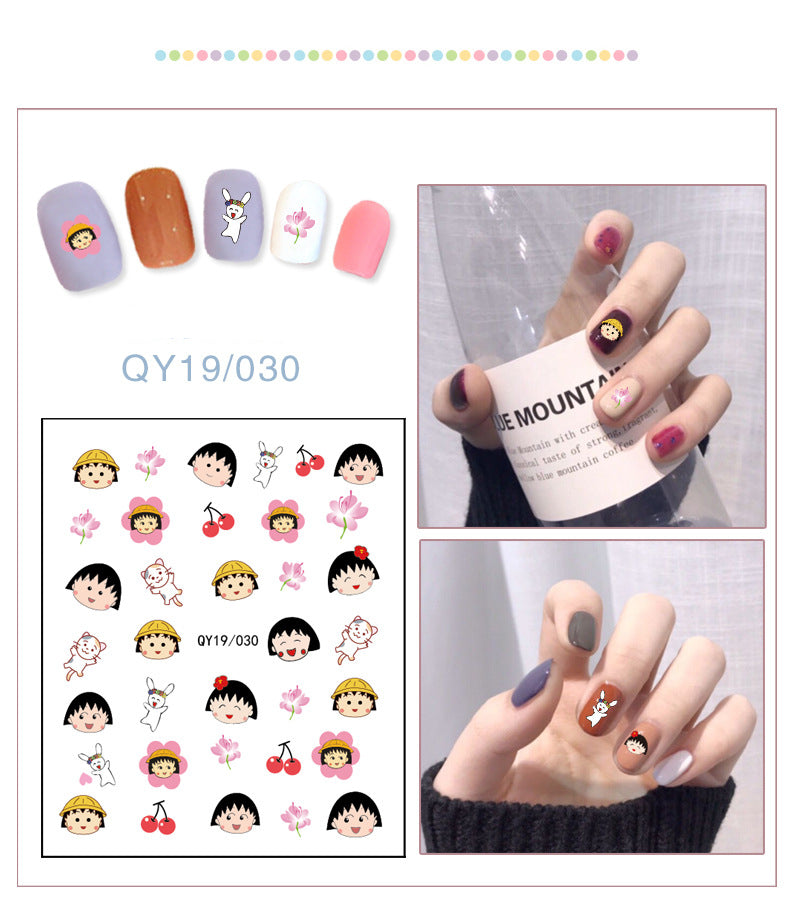 NS5D033  ForLife new Cartoon Nail Art Decals 2D Manicure Applique Nail Stickers for Nail Decoration