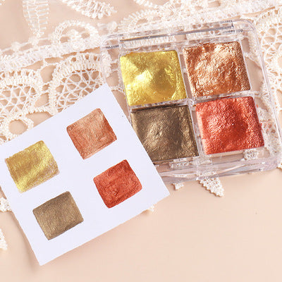 FNP040  Solid Pigment Watercolor Manicure Decor Paint Draw Chrome Glitter Powder Flowers DIY Nail Pigment Tool
