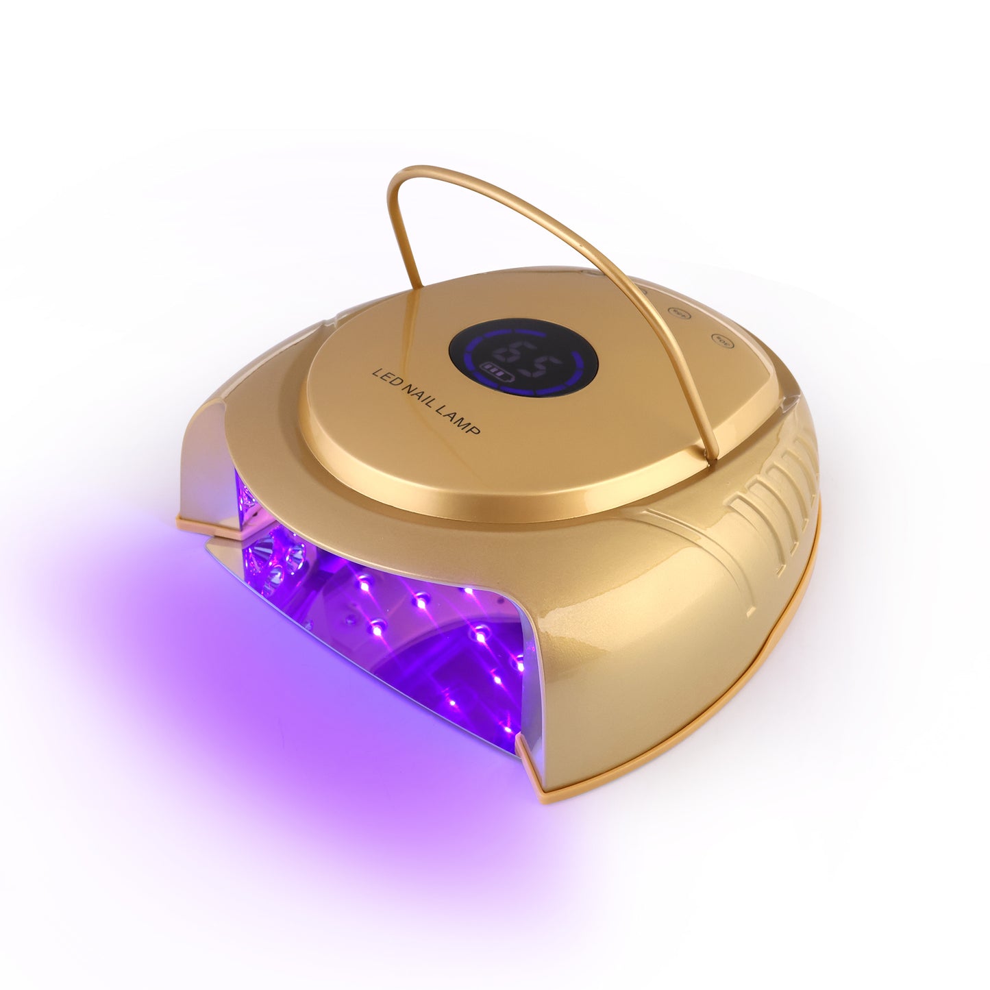 RNL021 Popular on USA Full Black Pro cure 64W Wireless UV Nails Led Lamp Private Label Nail Dryers