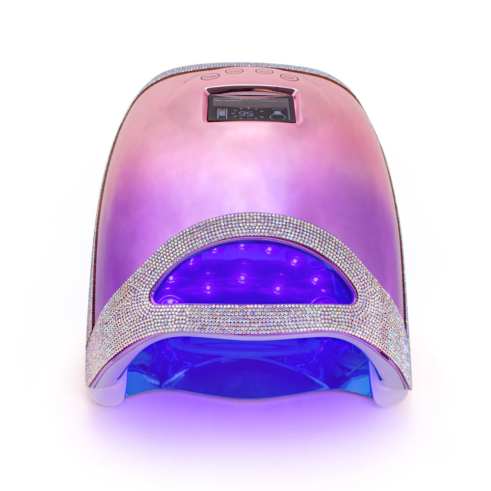 RNL025 New arrival  UV dryer Portable Cordless Rechargeable led nail lamp 48w silk printing LOGO with Removal base plate