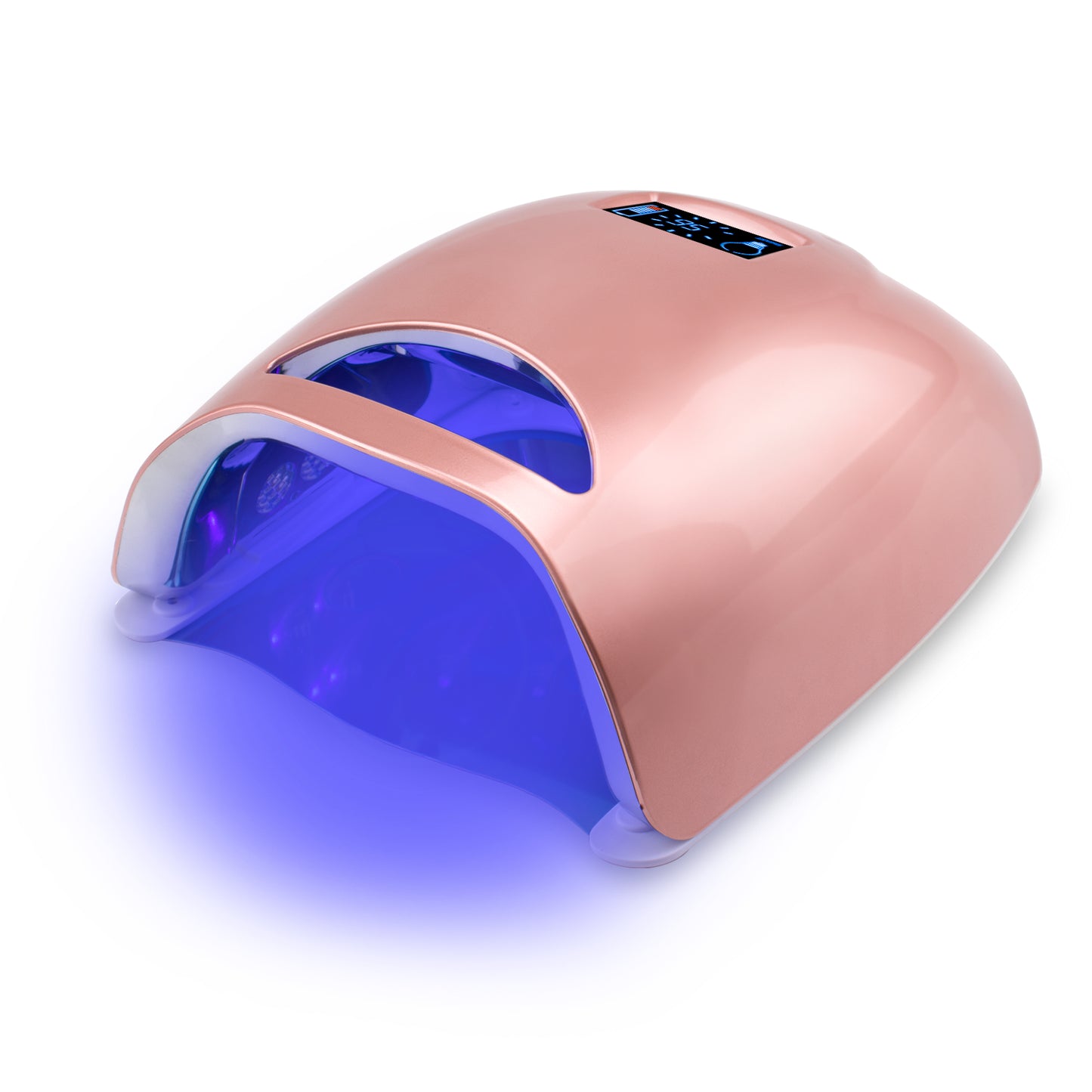 RNL025 New arrival  UV dryer Portable Cordless Rechargeable led nail lamp 48w silk printing LOGO with Removal base plate