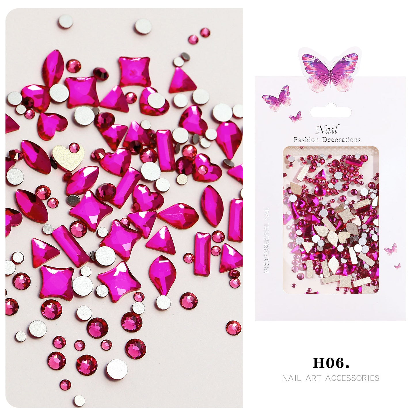NRS028  ForLife Nail Art AB Rhinestone charms Glass Mixed Flat Bottom Shaped Rhinestone DIY Nail Art Jewelry