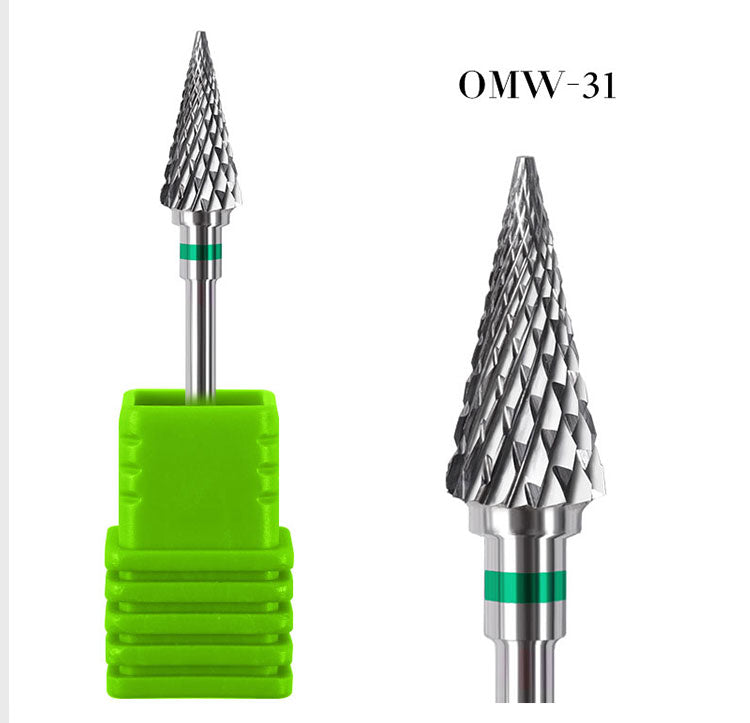 NDB038  Tungsten Carbide Nail Drill Bit Milling Cutter Manicure Machine Equipment Cuticle Clean Burr Pedicure Tools