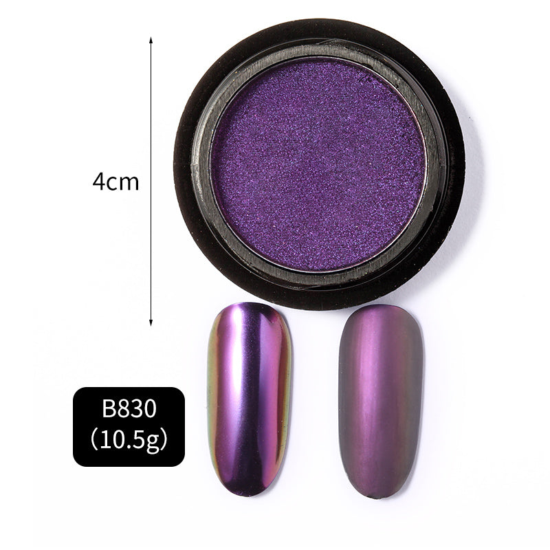 FNP079  Holographic Laser Aurora Powder chameleon pigment Solid Matte Effect Nail aurora pigment powder pigment powder for nails